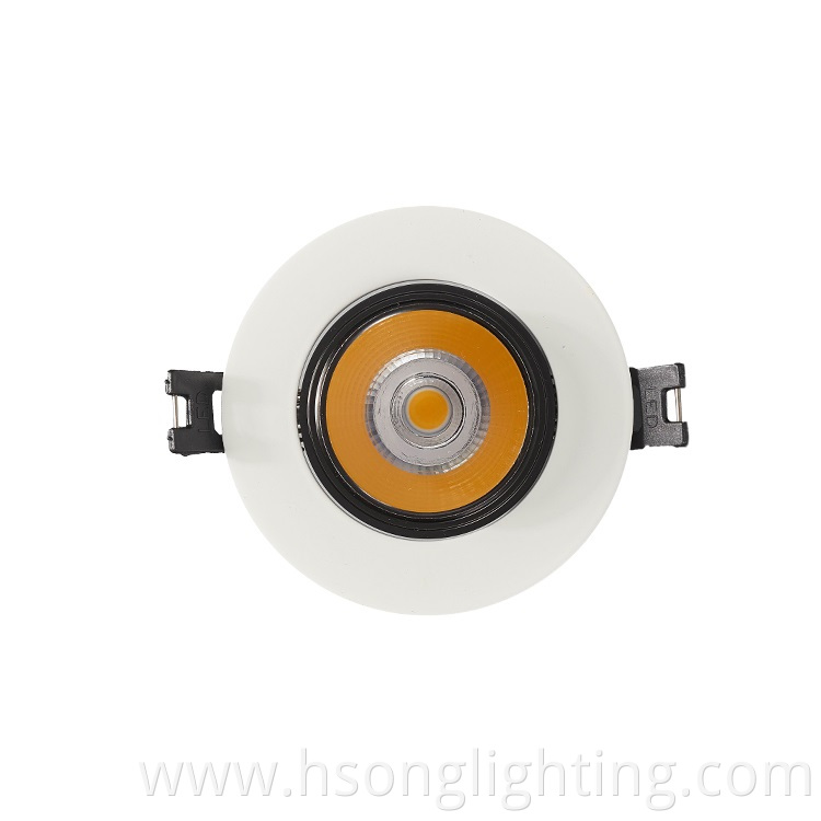 Cold-forging Aluminium led spot light ceiling emergency Recessed COB lighting of Series